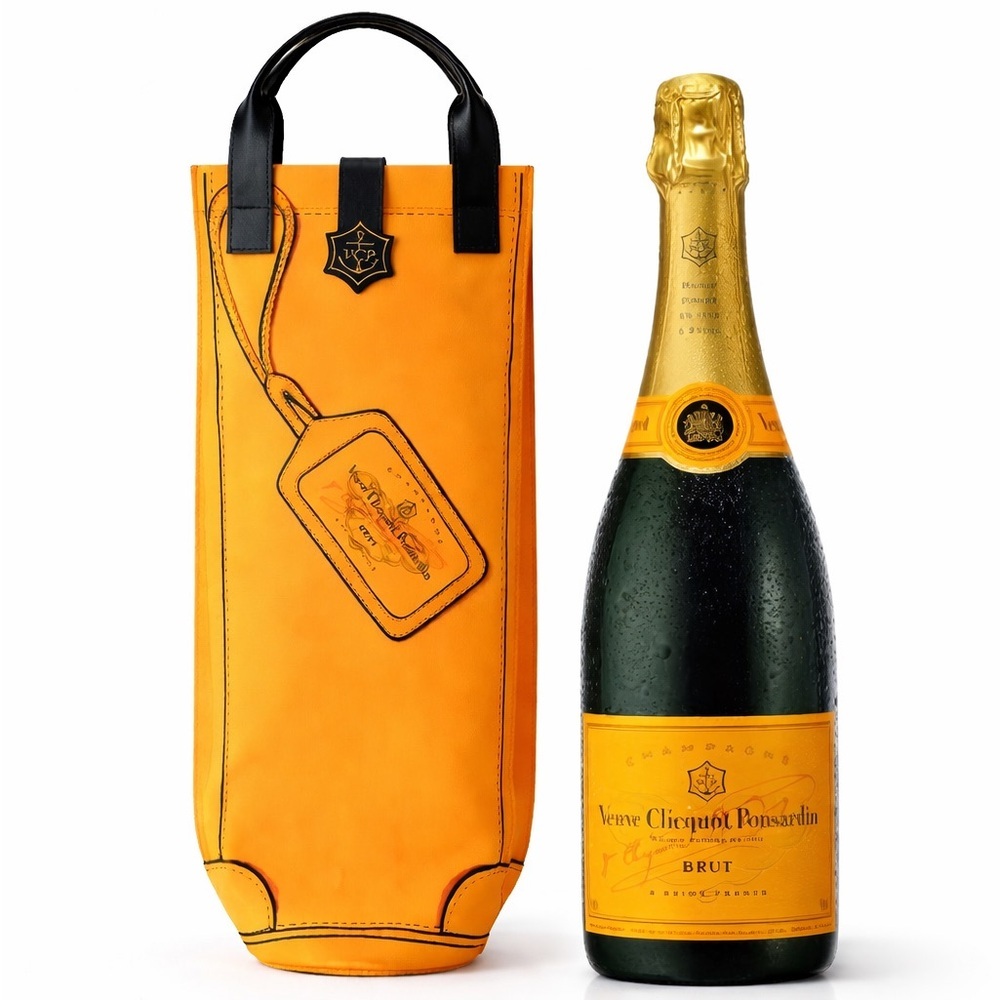 Veuve Clicquot Yellow Label Champagne Shopping Bag Wine Tote Insulated Cooler